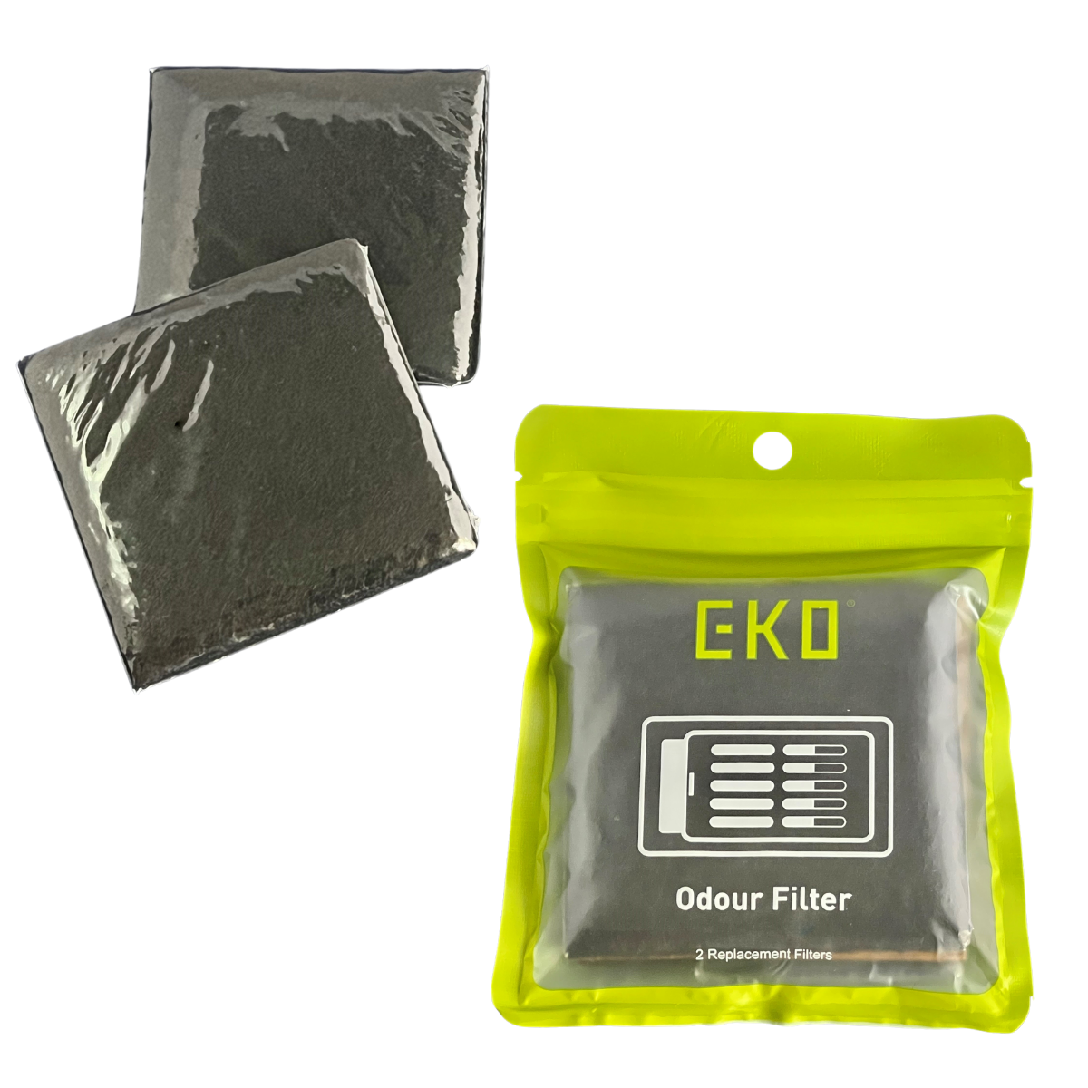 脱臭剤フィルター 2個入り 8x8cm EK8147