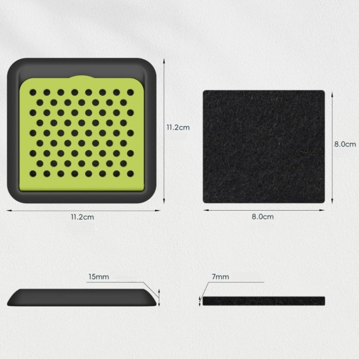 脱臭剤フィルターキット（2個セット）フィルターケース付き