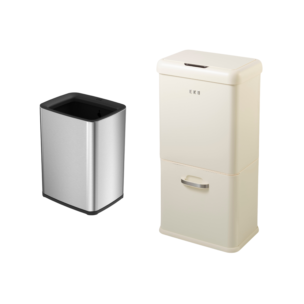 ヴィンテージ センサービン 32L+18L(バニラ)・ラグーナオープントップビン(シルバー) 10L セット