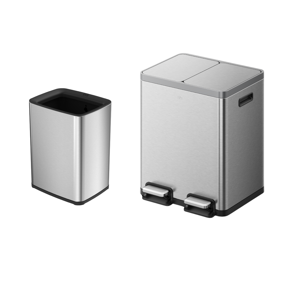 エコカーサプラスステップビン 15L+15L・ラグーナオープントップビン10L セット