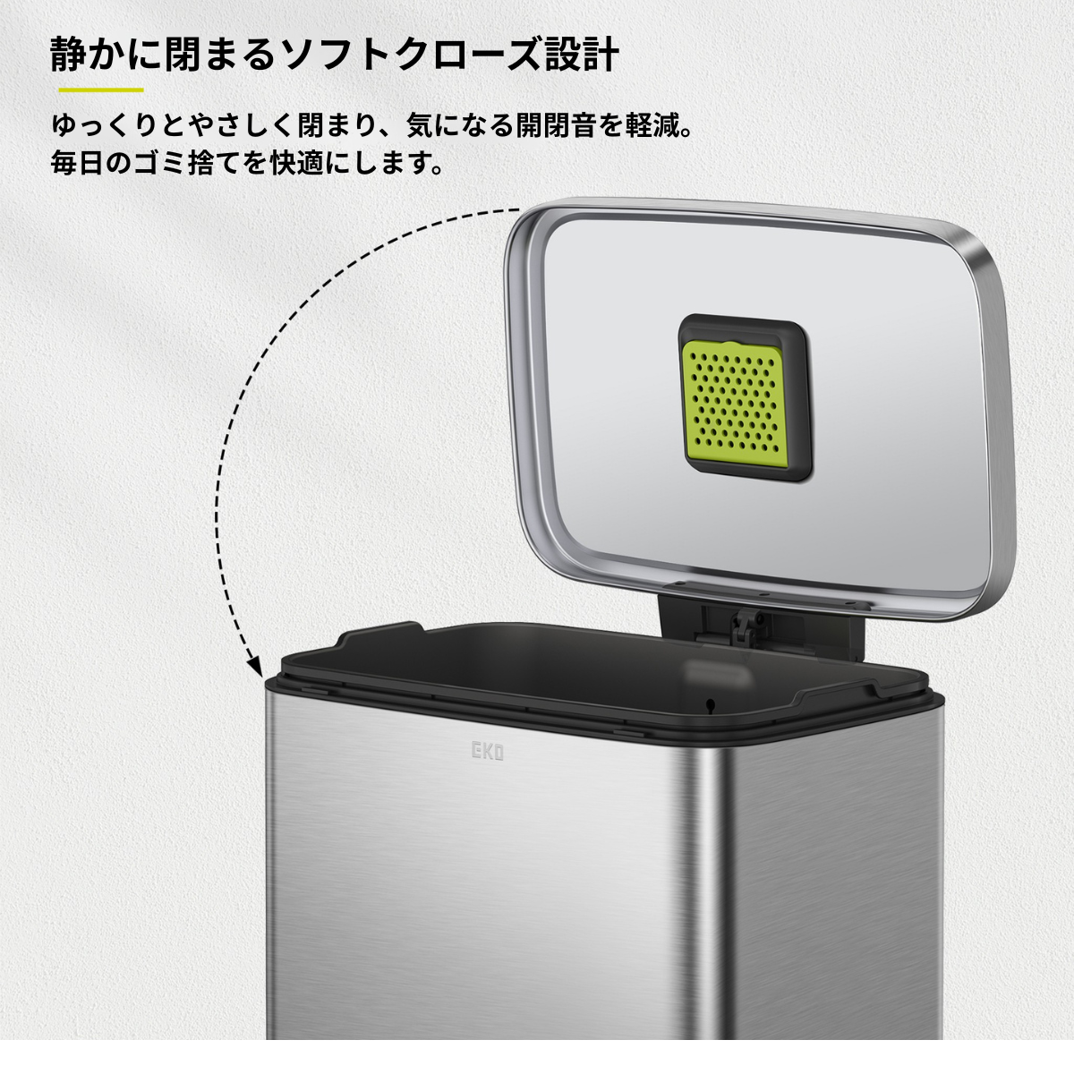 マディソンステップビン 50L・ラグーナオープントップビン 10L セット（シルバー）