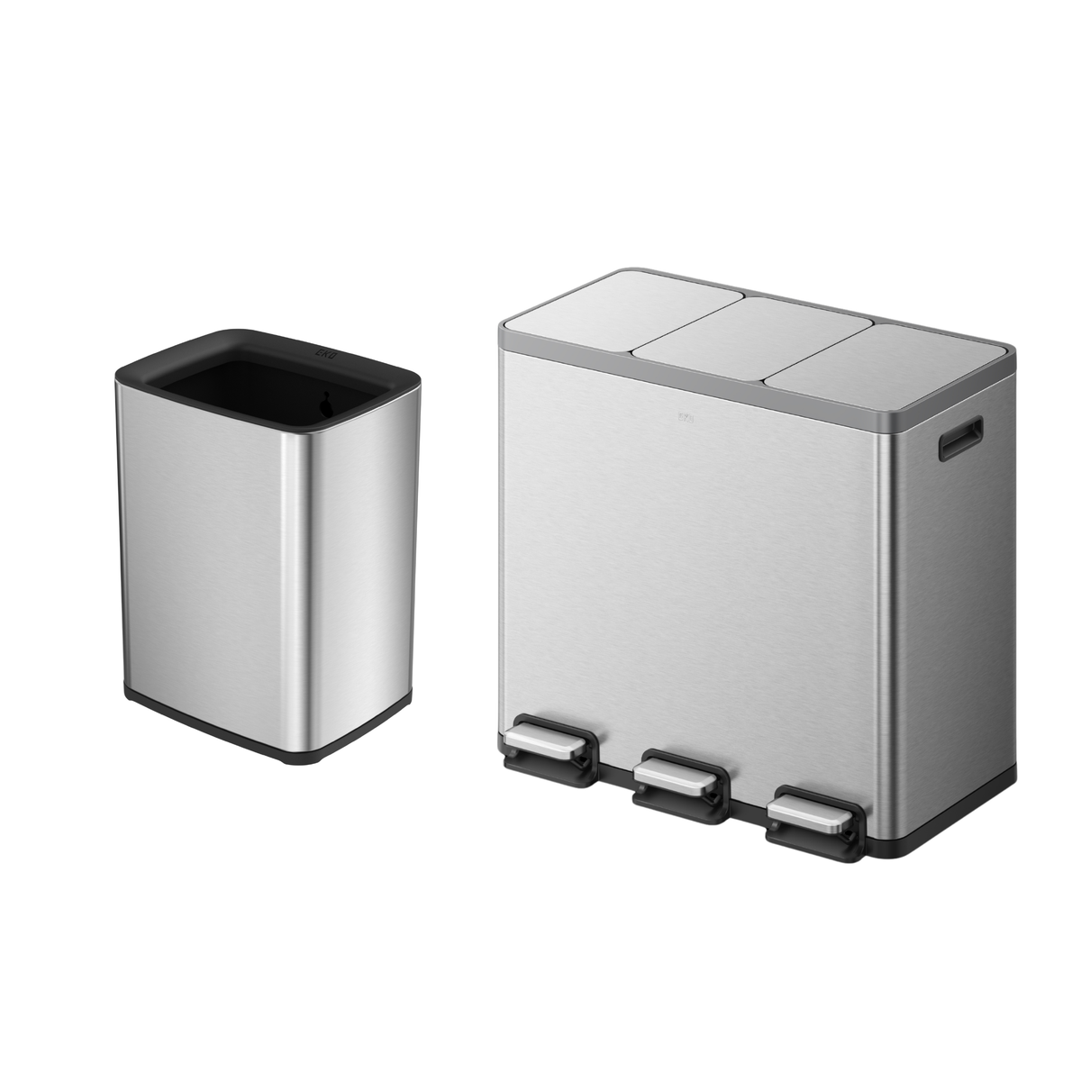 エコカーサプラスステップビン 18L+18L+18L・ラグーナオープントップビン10L セット